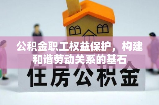 宁远公积金职工权益保护，构建和谐劳动关系的基石