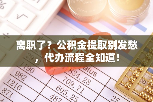 宁远离职了？公积金提取别发愁，代办流程全知道！