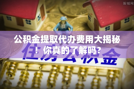 宁远公积金提取代办费用大揭秘！你真的了解吗？